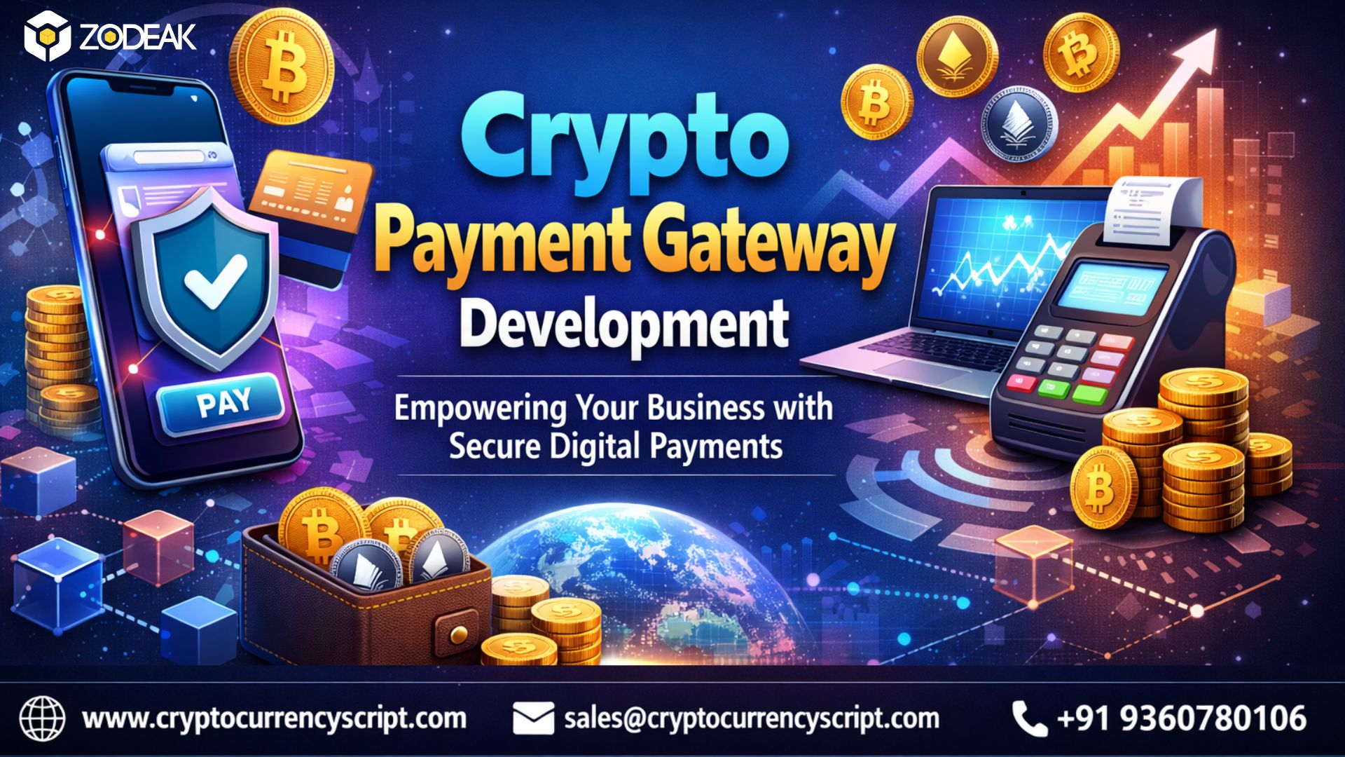 Crypto Payment Gateway Development – Zodeak