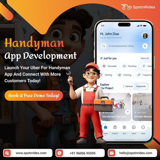Develop Your Uber-Like Handyman App with SpotnRides