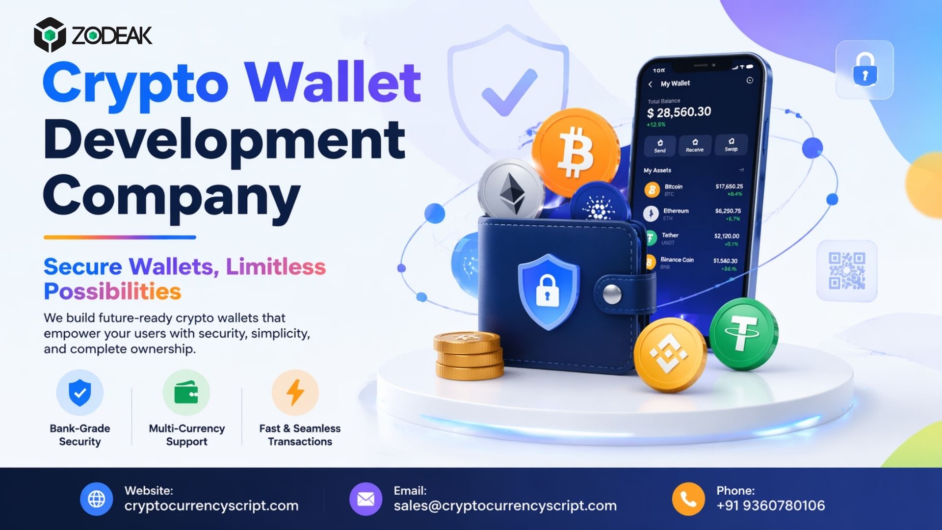 Crypto Wallet Development Company in UAE – Zodeak