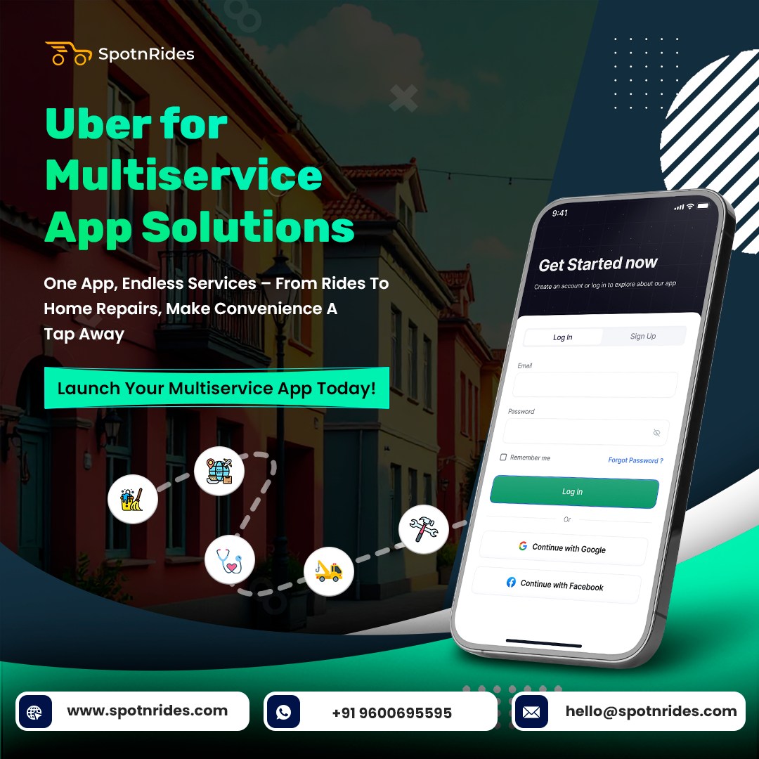 SpotnRides – The Ultimate Multi-Service App Solution