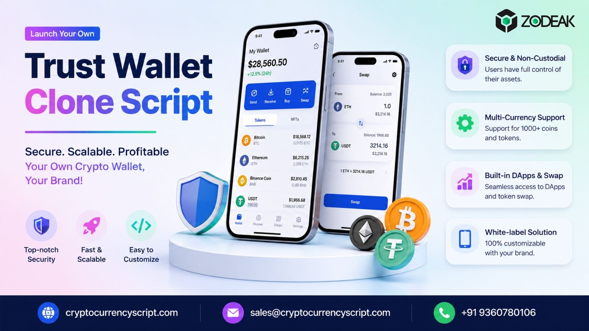 MiCA Compliant Trust Wallet Clone Script for France