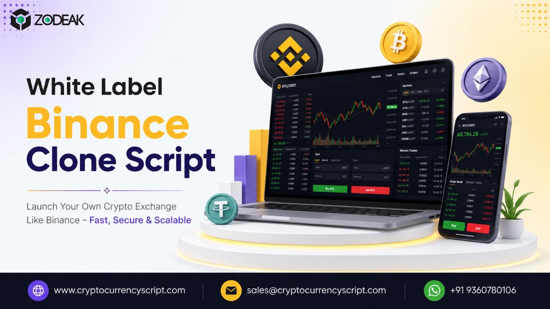 White Label Binance Clone Script UK – Launch Your Exchange Fast