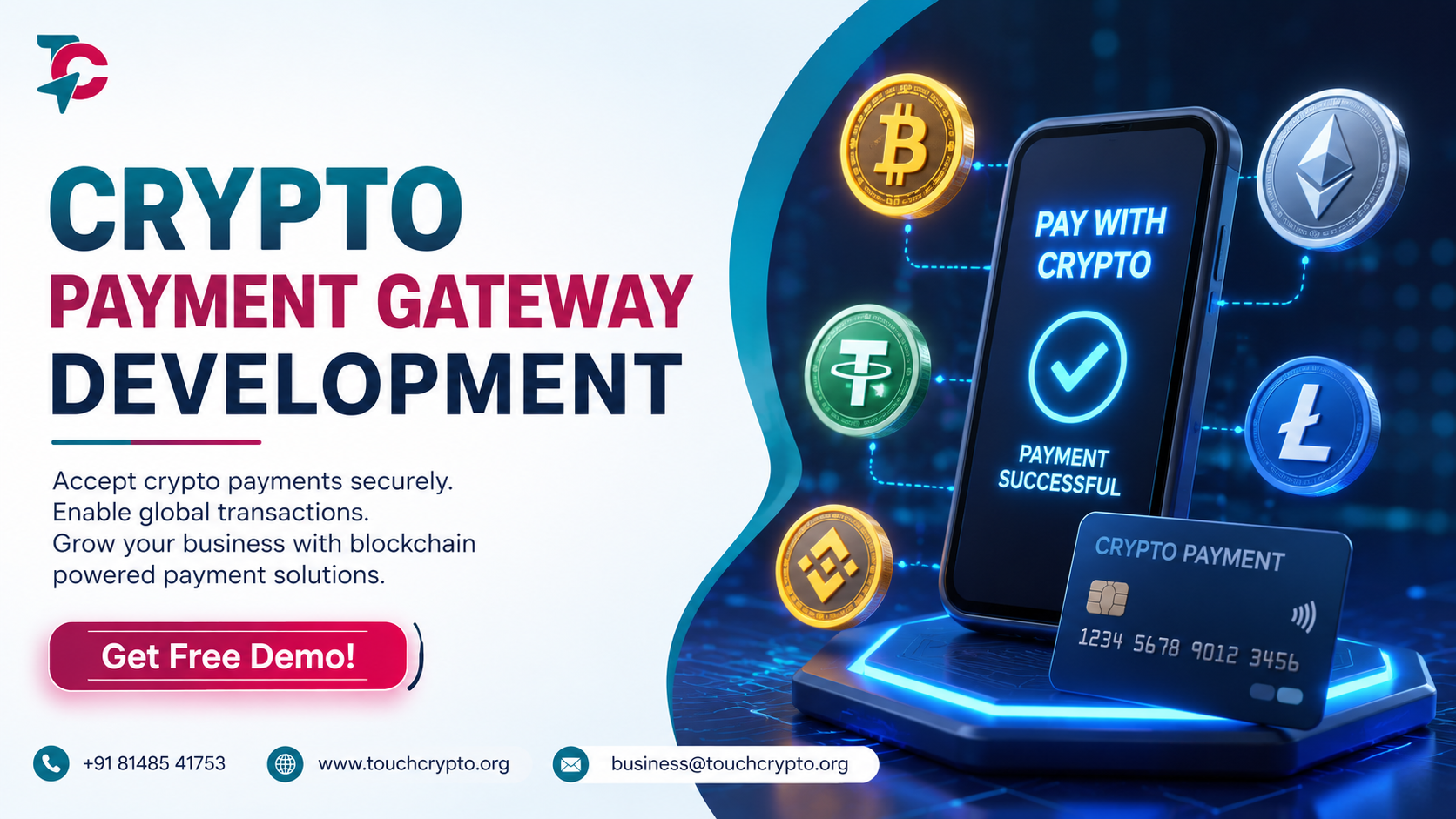 Crypto Payment Gateway Development Services | Touchcrypto