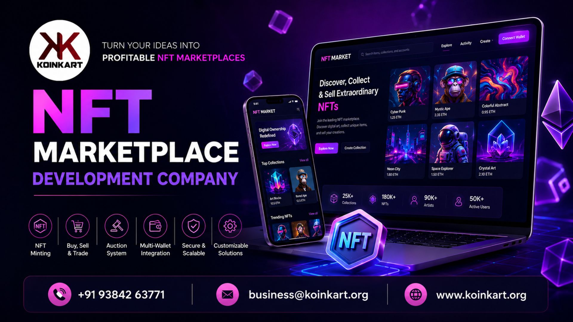 Custom NFT Marketplace Development Solutions