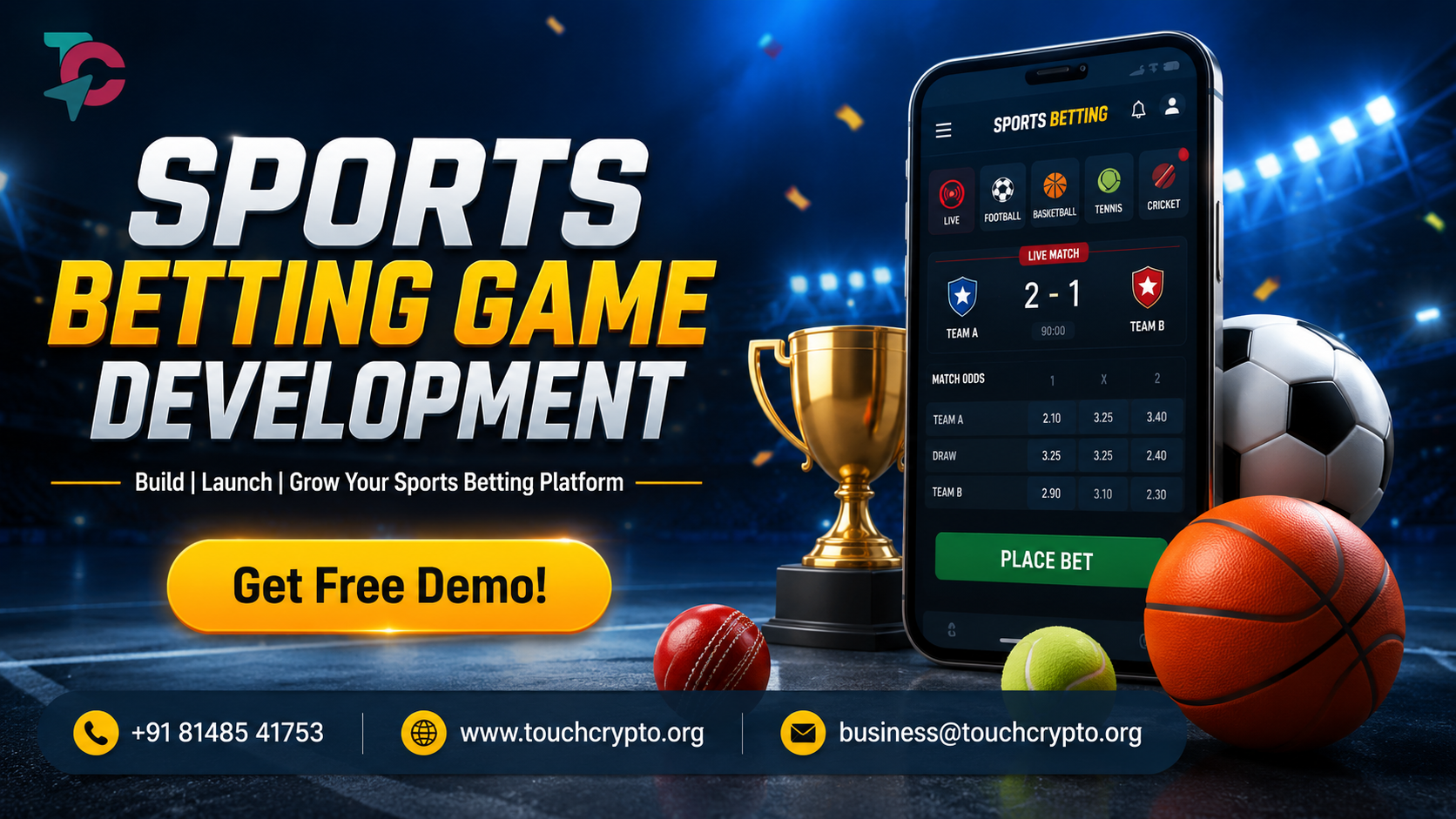 Sports Betting Game Development Services | Touchcrypto