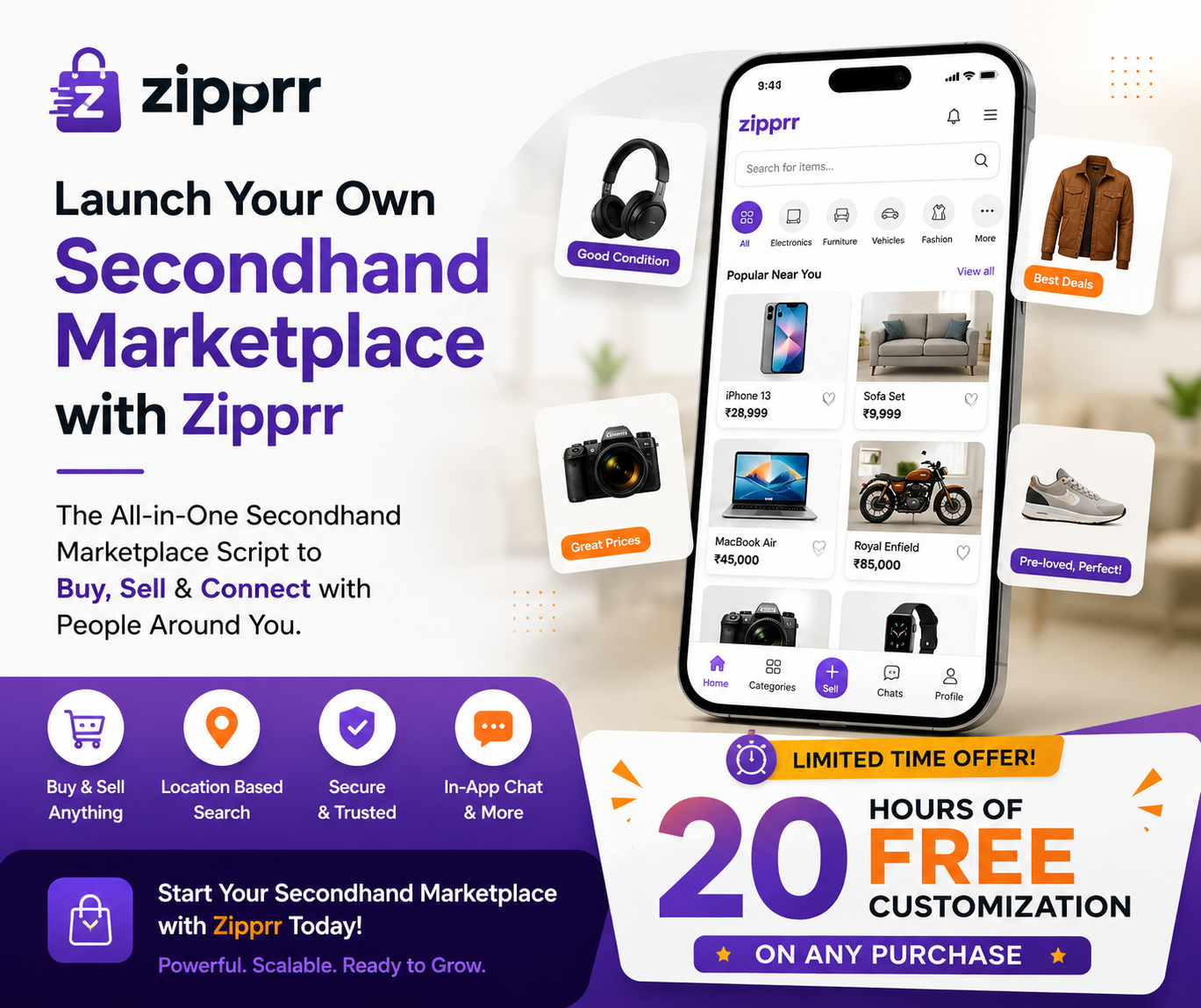 START an On-Demand Handyman Business with Zipprr’s Taskrabbit Clone — $490 One-Time