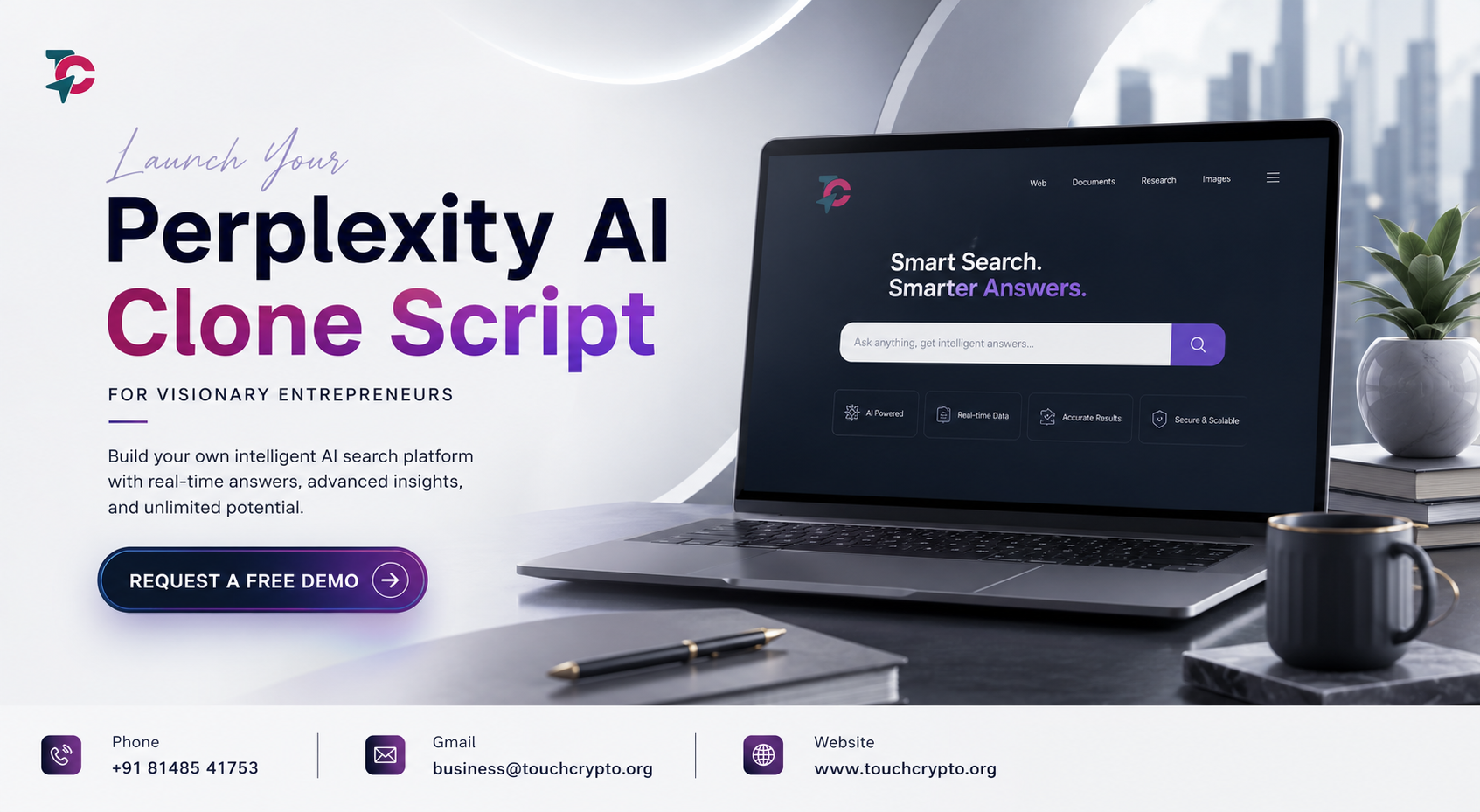 Perplexity AI Clone Script for Visionary Entrepreneurs