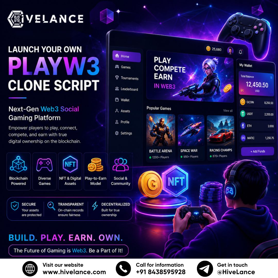 Build a Future-Ready Crypto Casino with an Advanced PlayW3 Clone Script
