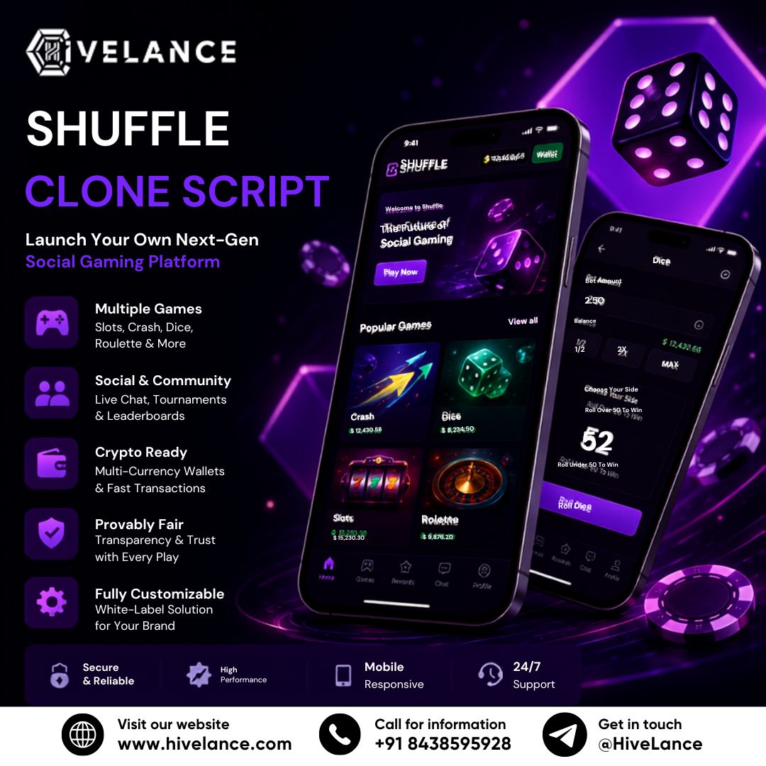 Build a Profitable Gaming Platform with a Feature-Rich Shuffle Clone App