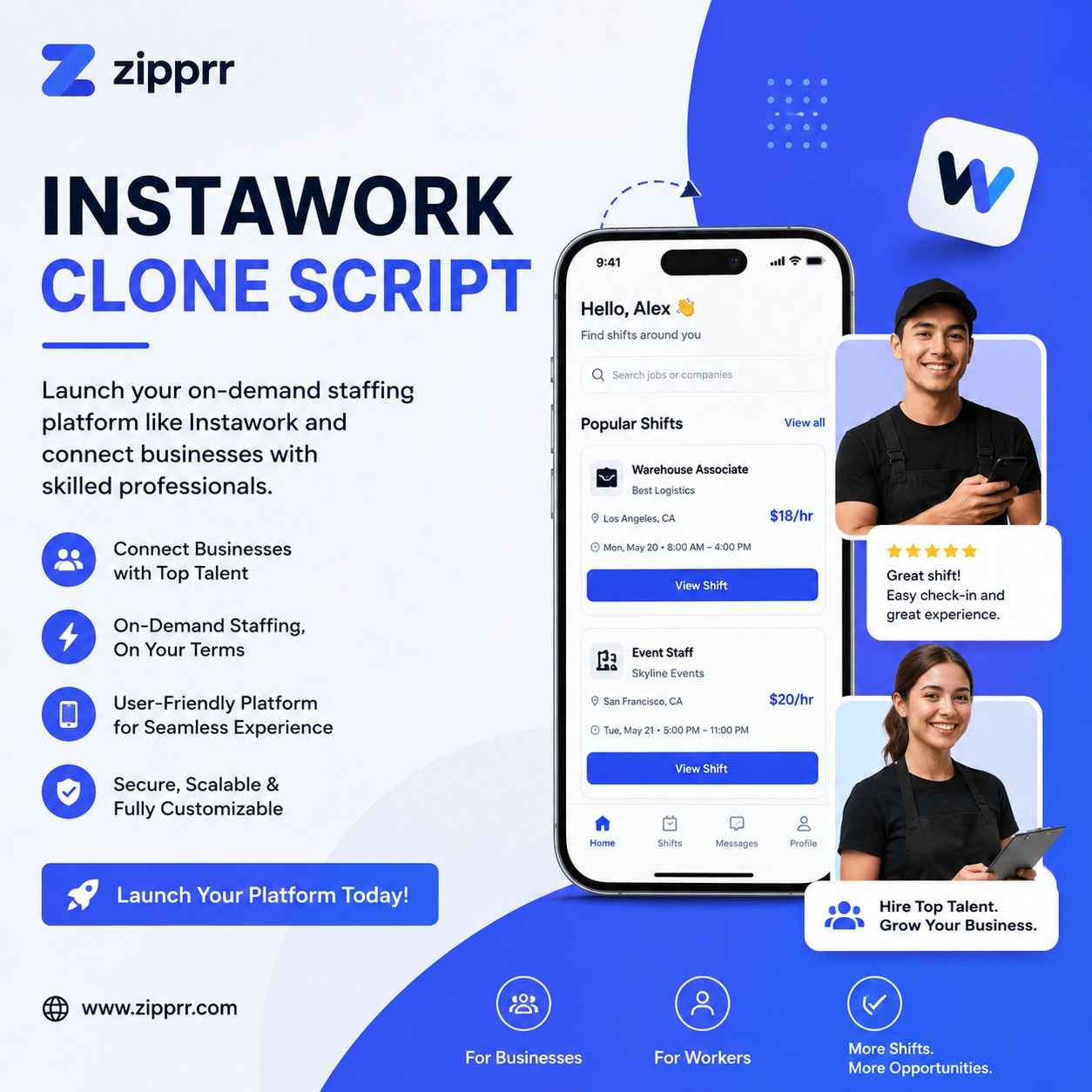 Best Instawork Clone Script for Entrepreneurs? Zipprr $490