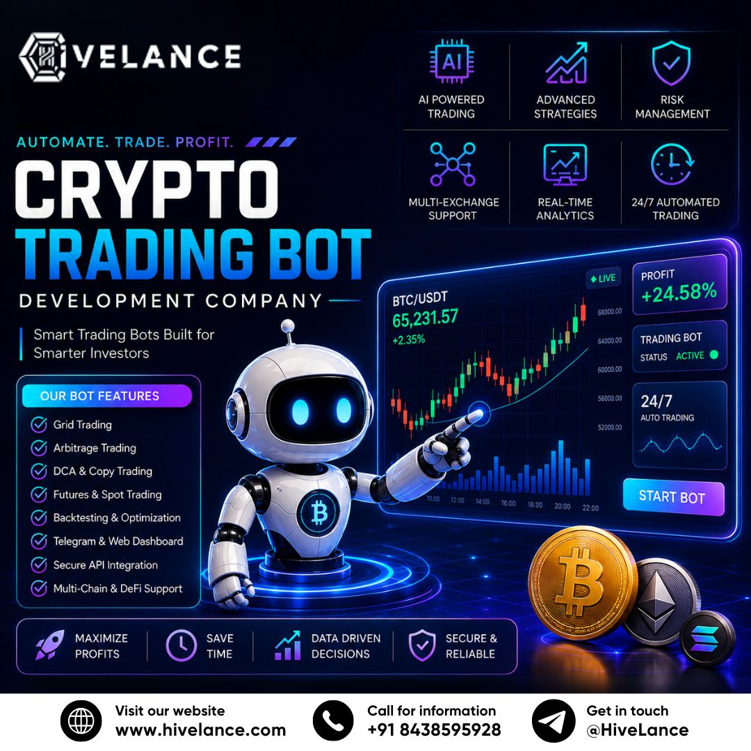 Crypto Trading Bot Development Service for High-Speed, AI-Driven Market Execution