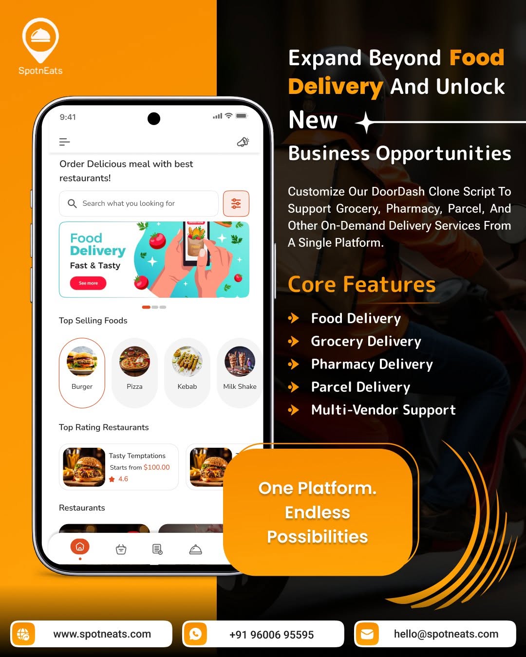 UberEats Clone App – Launch Your Food Delivery Platform in 7 Days